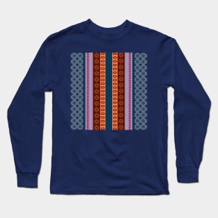 Ethnic Andean Peruvian Textile Pattern Long Sleeve T-Shirt